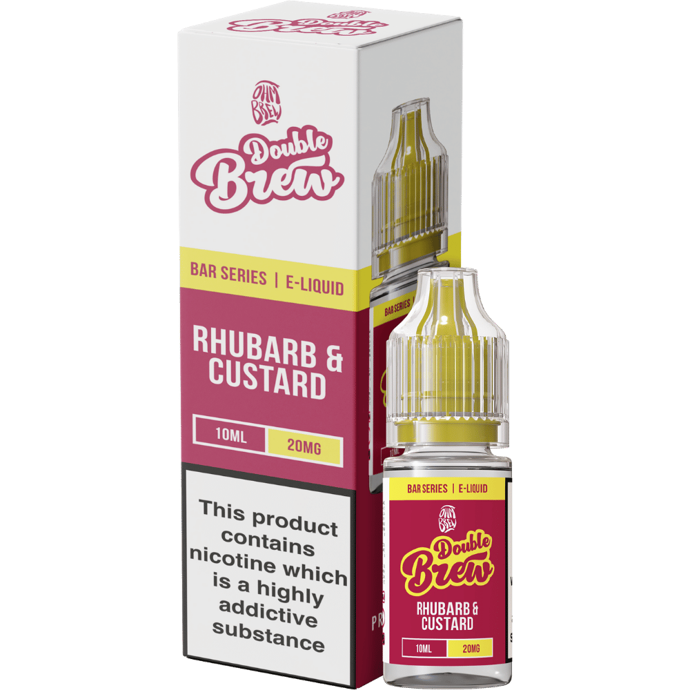 Ohm Brew Double Brew Nic Salt E - Liquid Rhubarb & Custard - EUK