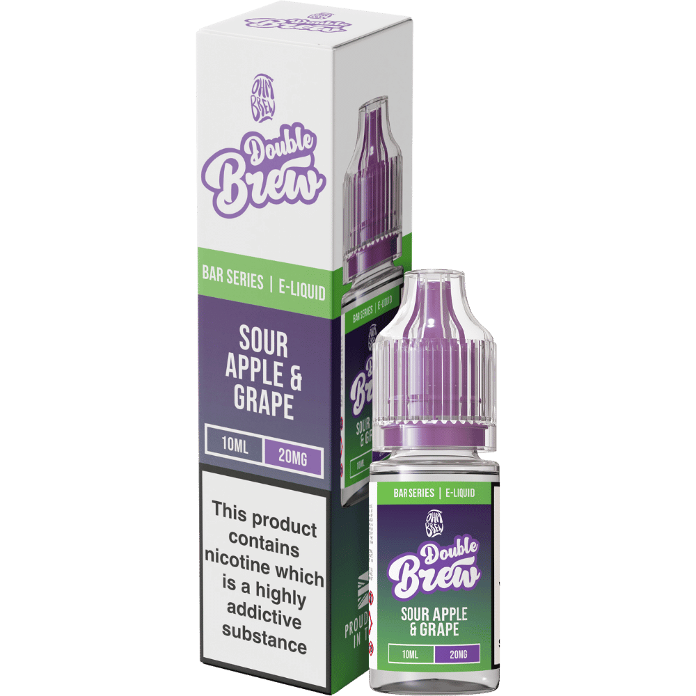 Ohm Brew Double Brew Nic Salt E - Liquid Sour Apple & Grape - EUK