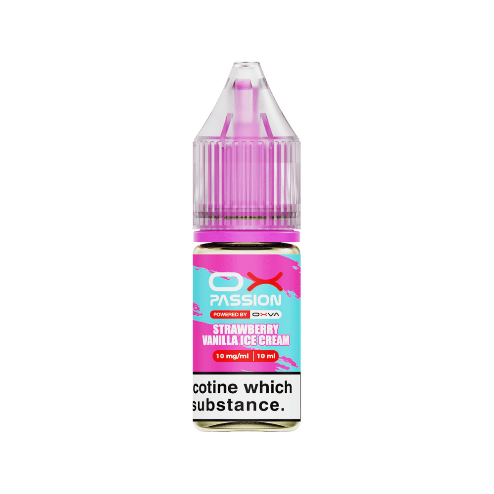 OXVA OX Passion Strawberry Vanilla Ice Cream E Liquid 10ml - EUK