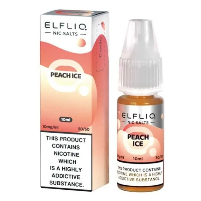 Peach Ice Elf Bar Elfliq Nic Salt E-Liquid - EUK