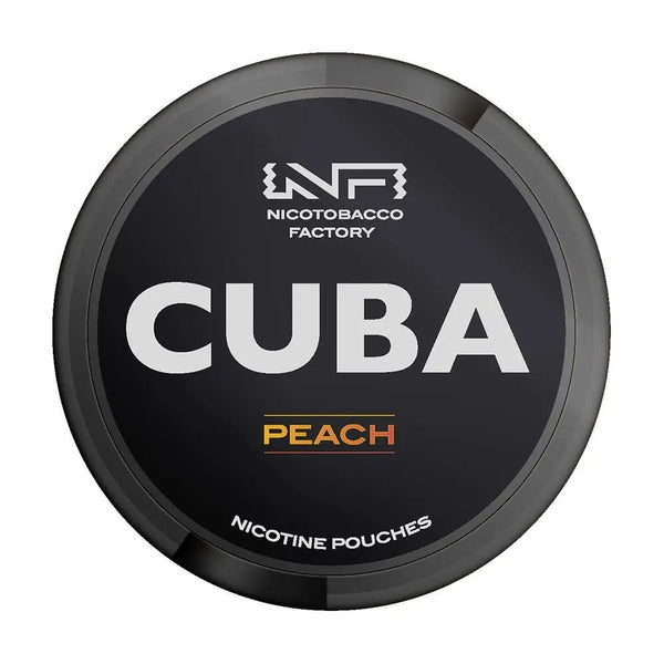 Peach Nicotine Pouches by Cuba Black