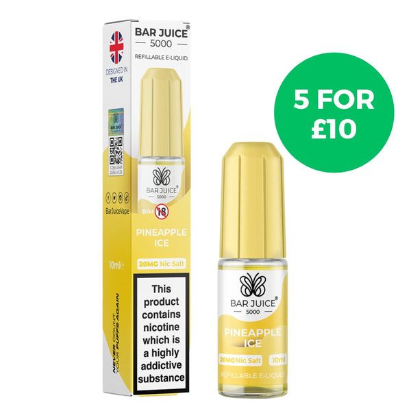 Pineapple Ice Nic Salt E-Liquid by Bar Juice 5000