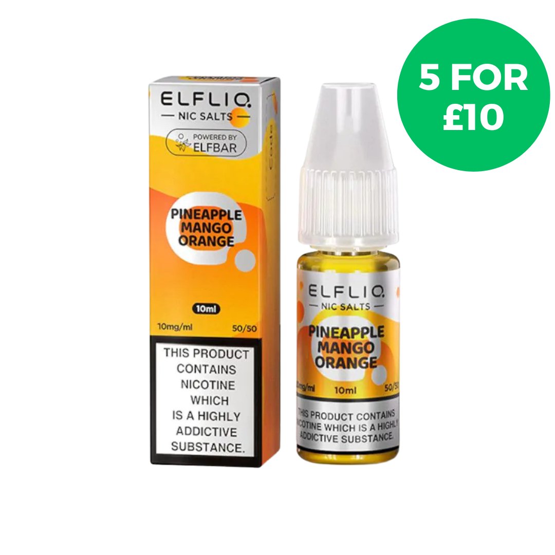 Pineapple Mango Orange Elf Bar Elfliq Nic Salt E - Liquid - EUK