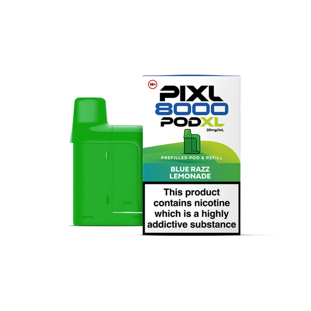 Pixl 8000 Blue Razz Lemonade Refill Pods - EUK
