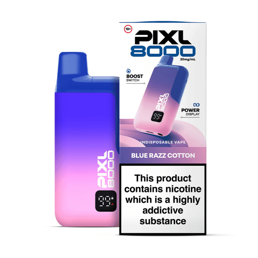 Pixl 8000 Prefilled Pod Kit Blue Razz Cotton - EUK