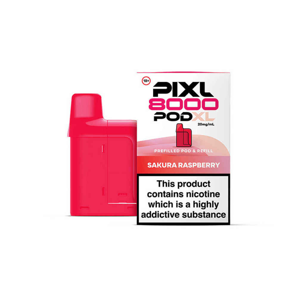 Pixl 8000 Sakura Raspberry Refill Pods - EUK