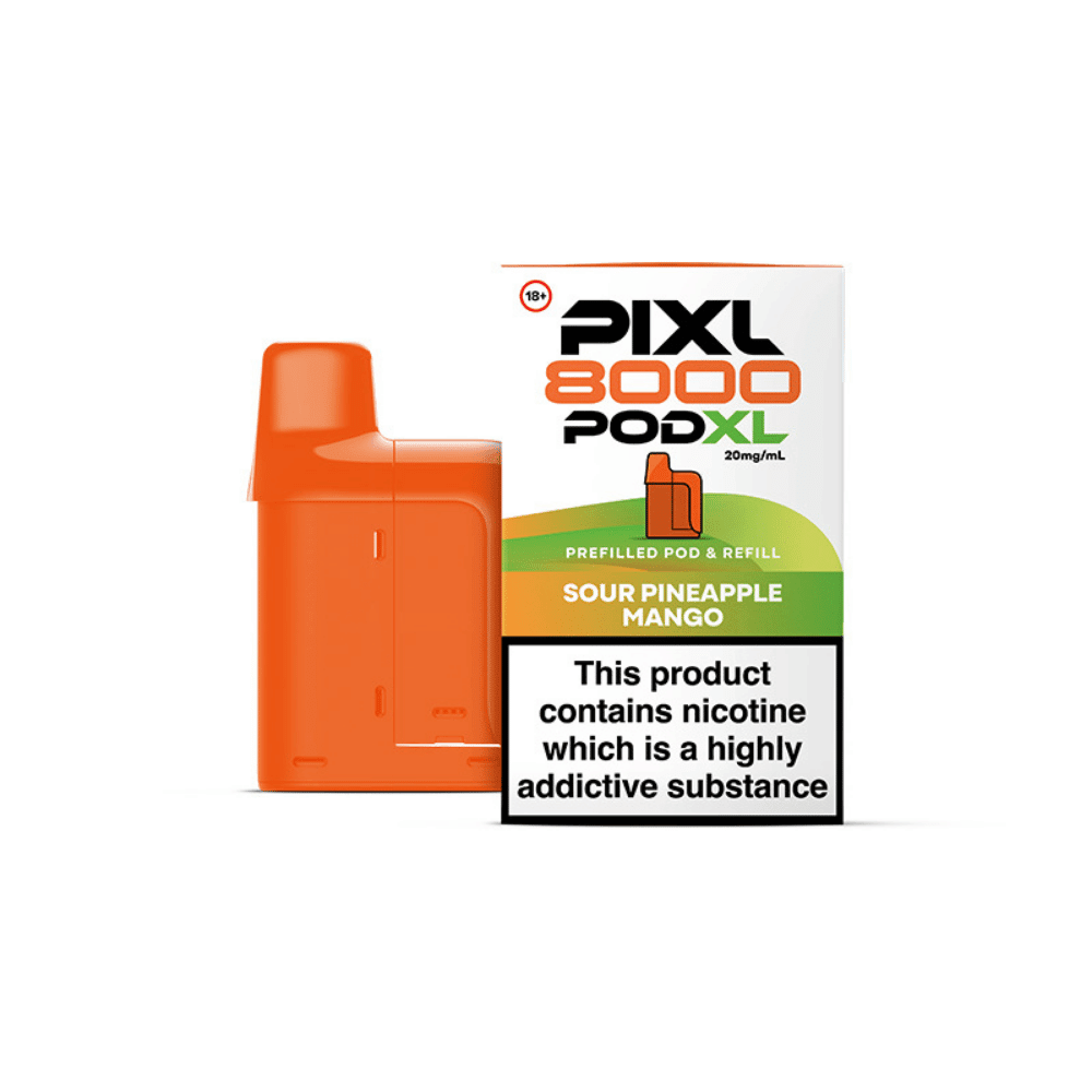 Pixl 8000 Sour Pineapple Mango Refill Pods - EUK