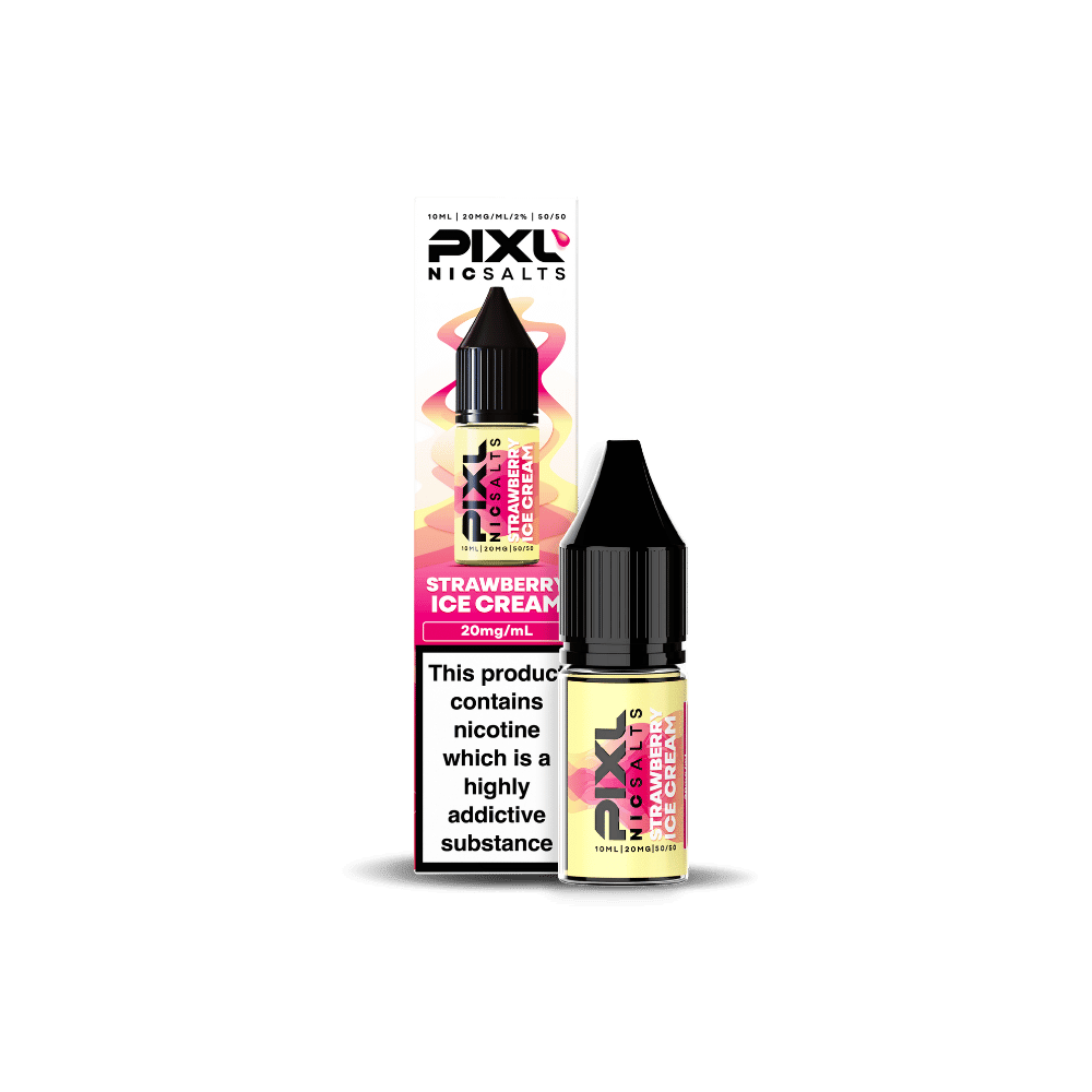 PIXL Nic Salt E - Liquid Strawberry Ice Cream 10ml - EUK