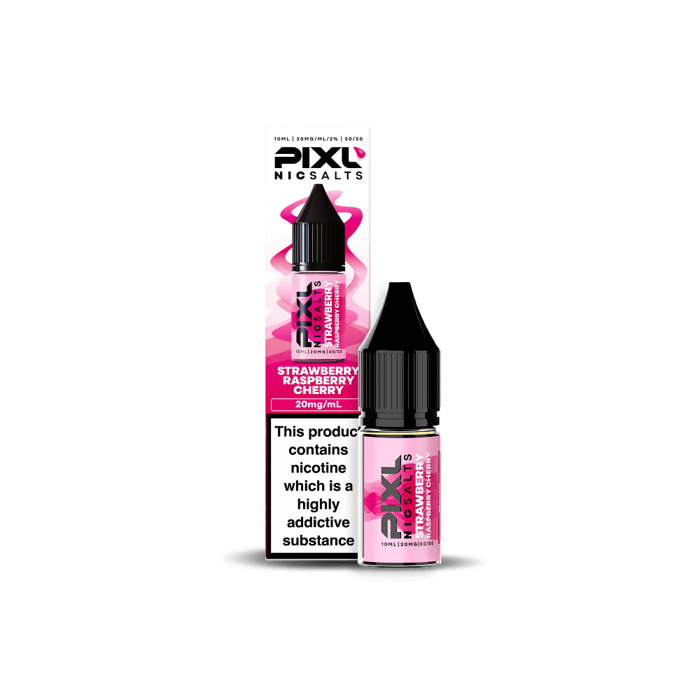 PIXL Nic Salt E - Liquid Strawberry Raspberry Cherry 10ml - EUK