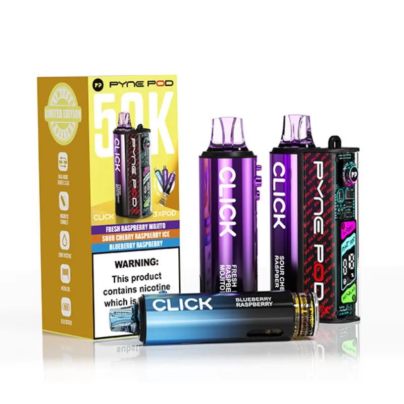 Pyne Pod Click 50k Prefilled Kit Raspberry Edition - EUK