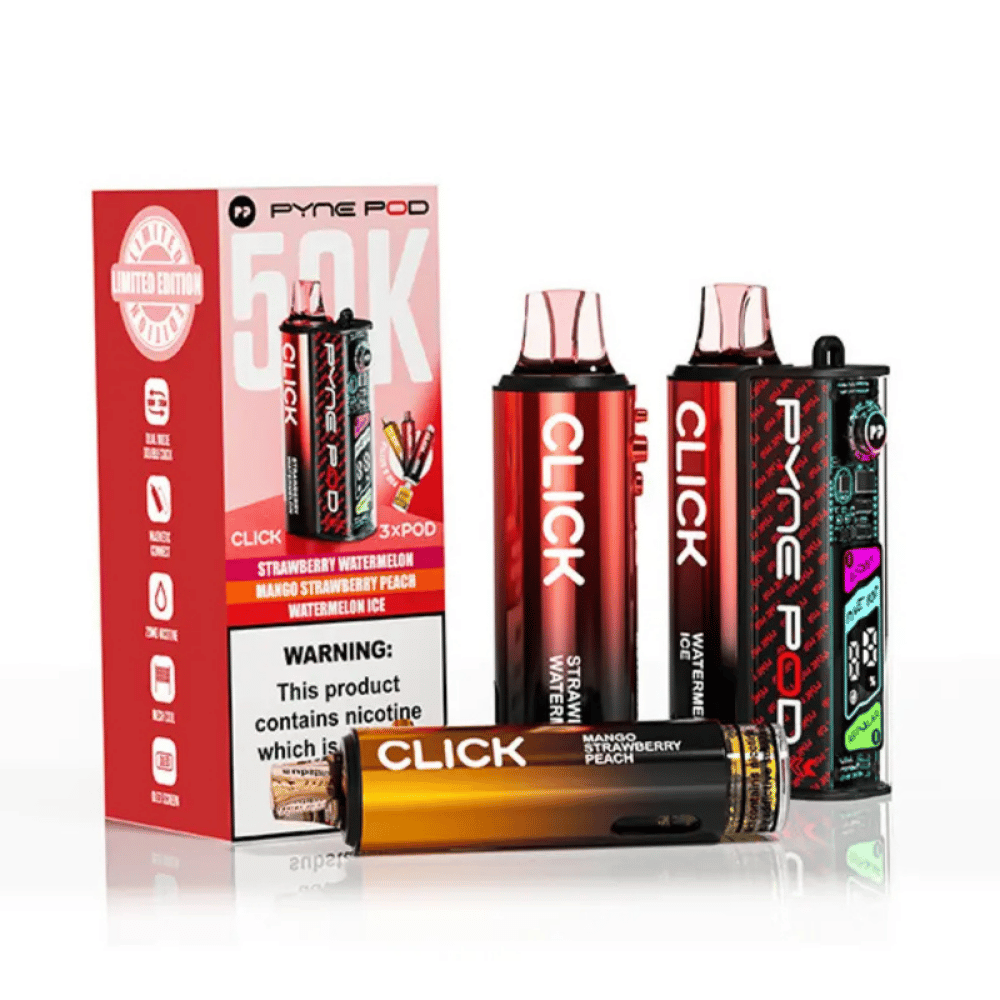 Pyne Pod Click 50k Prefilled Pod Kit Red Edition - EUK