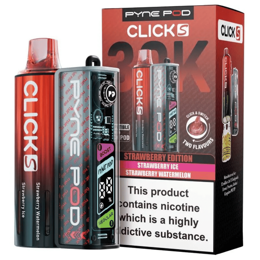 Pyne Pod Click S 30K Pod Kit Strawberry Edition - EUK