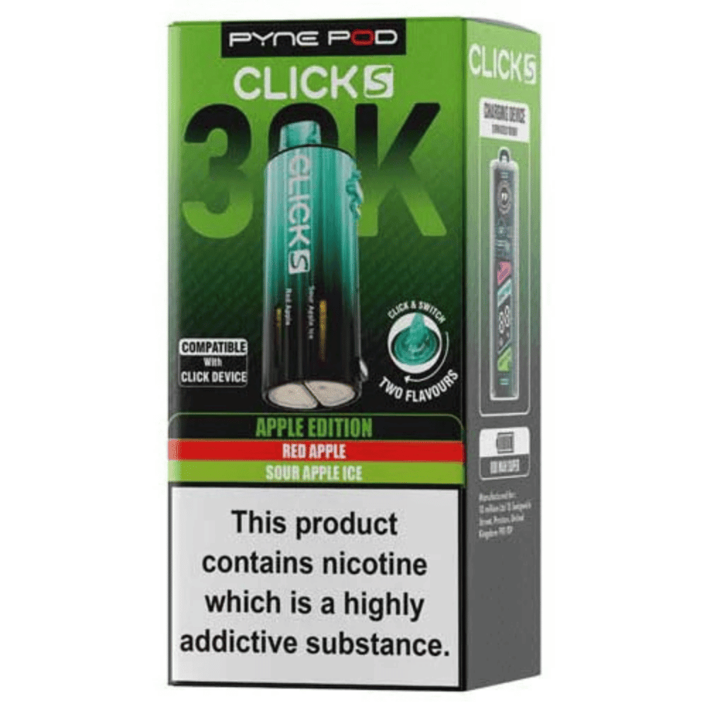 Pyne Pod Click S 30K Refill Pack Apple Edition - EUK