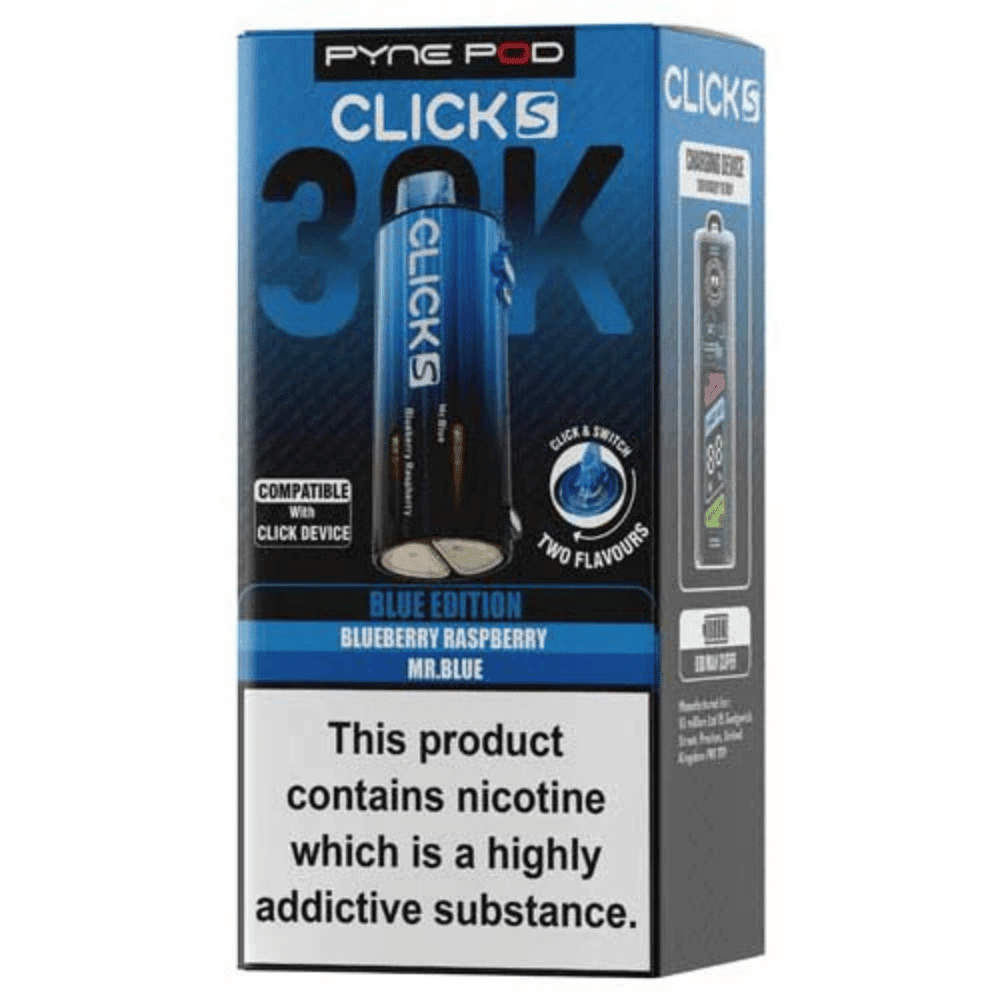 Pyne Pod Click S 30K Refill Pack Blue Edition - EUK