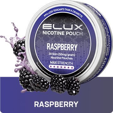 Raspberry Nicotine Pouches By Elux