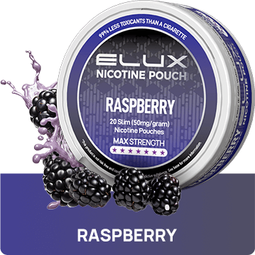 Raspberry Nicotine Pouches By Elux