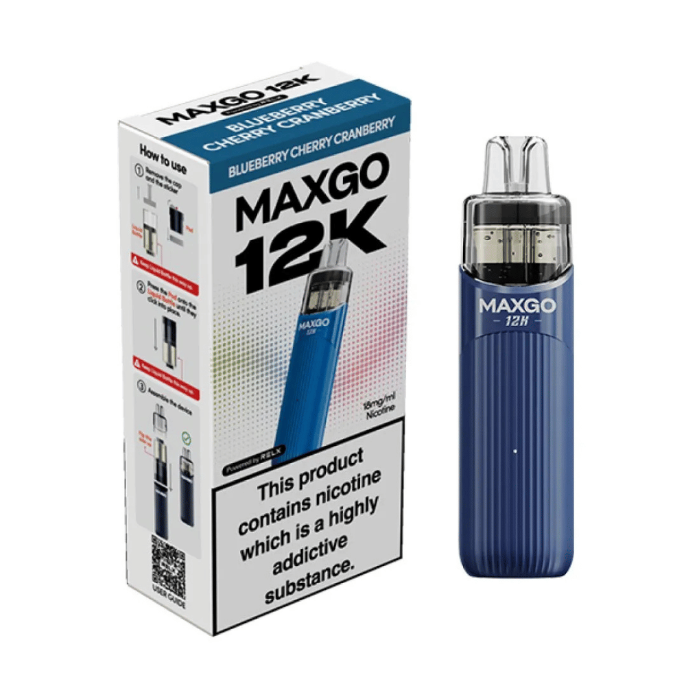 Relx Maxgo 12k Prefilled Pod Kit Blueberry Cherry Cranberry - EUK