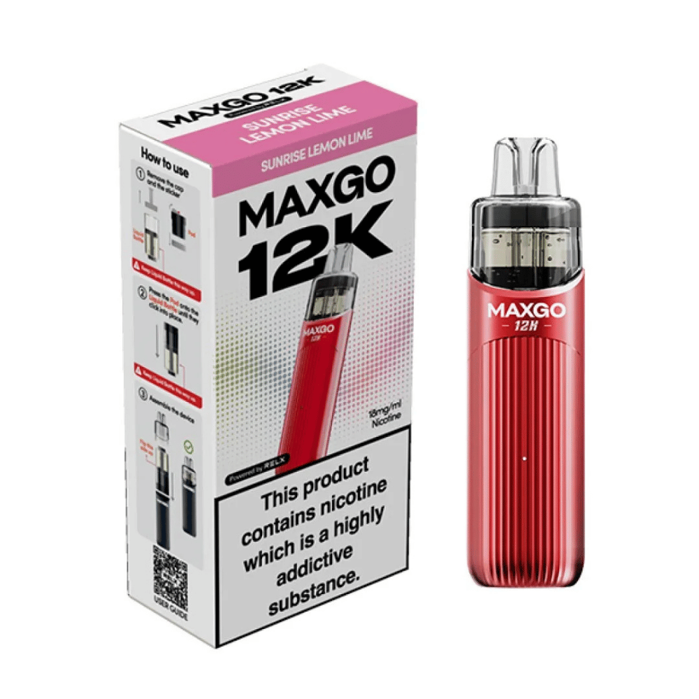 Relx Maxgo 12k Prefilled Pod Kit Sunrise Lemon Lime - EUK
