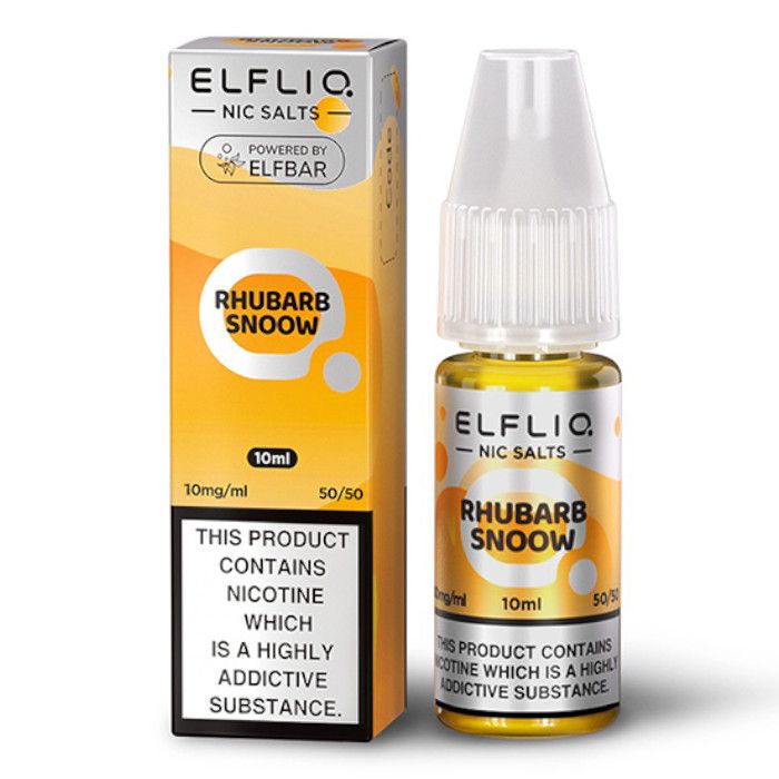 Rhubarb Snoow Elf Bar Elfliq Nic Salt E-Liquid - EUK