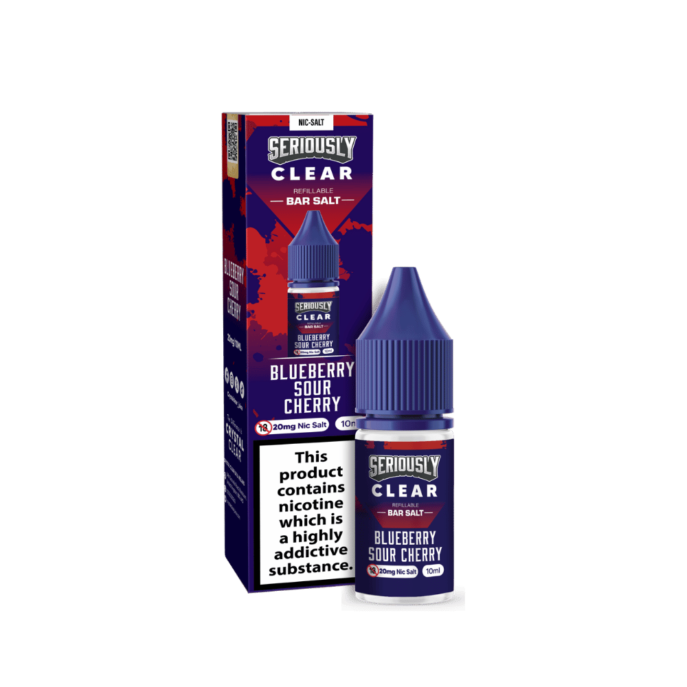 Seriously Clear Bar Salt E - liquid Blueberry Sour Cherry - EUK