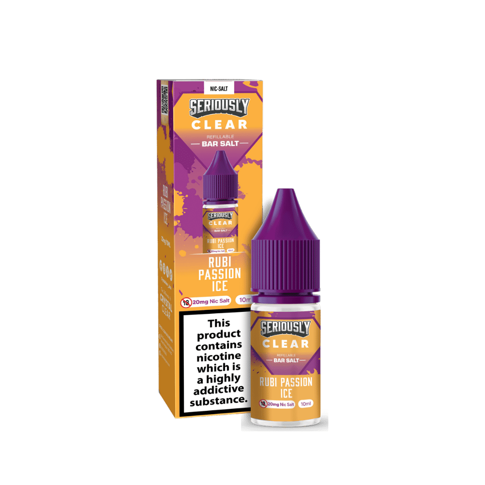 Seriously Clear Bar Salt E - liquid Rubi Passion Ice - EUK