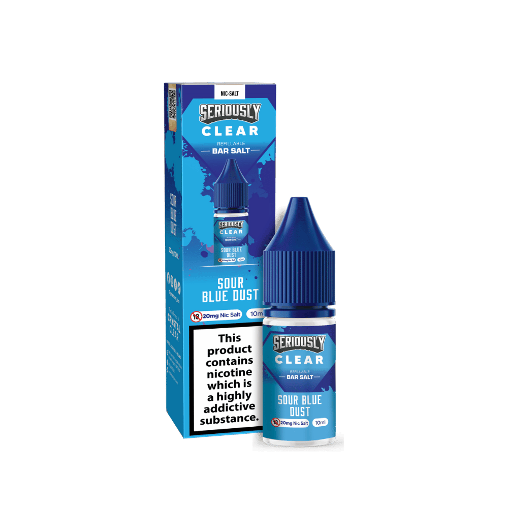 Seriously Clear Bar Salt E - liquid Sour Blue Dust - EUK