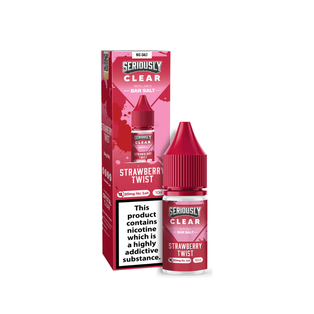 Seriously Clear Bar Salt E - liquid Strawberry Twist - EUK