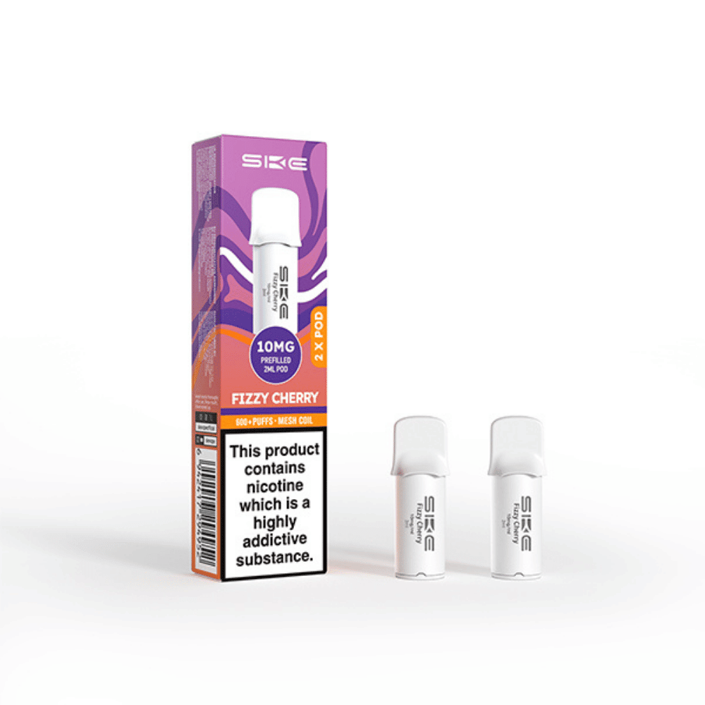 SKE Crystal Pro 600 Prefilled Pods Fizzy Cherry 10mg - EUK