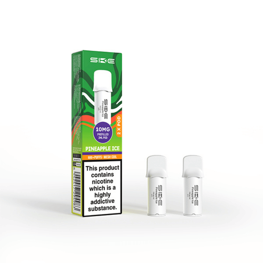 SKE Crystal Pro 600 Prefilled Pods Pineapple Ice 10mg - EUK