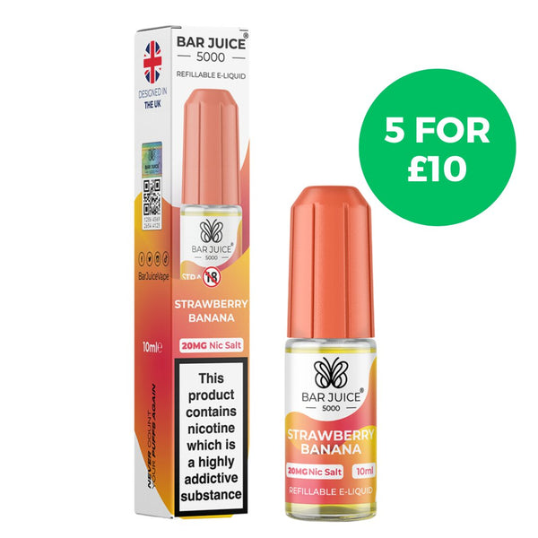 Strawberry Banana Nic Salt E-Liquid by Bar Juice 5000
