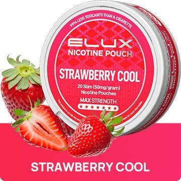 Strawberry Cool Nicotine Pouches By Elux