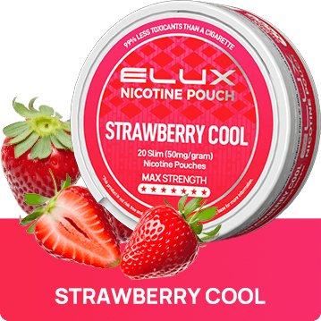 Strawberry Cool Nicotine Pouches By Elux - EUK