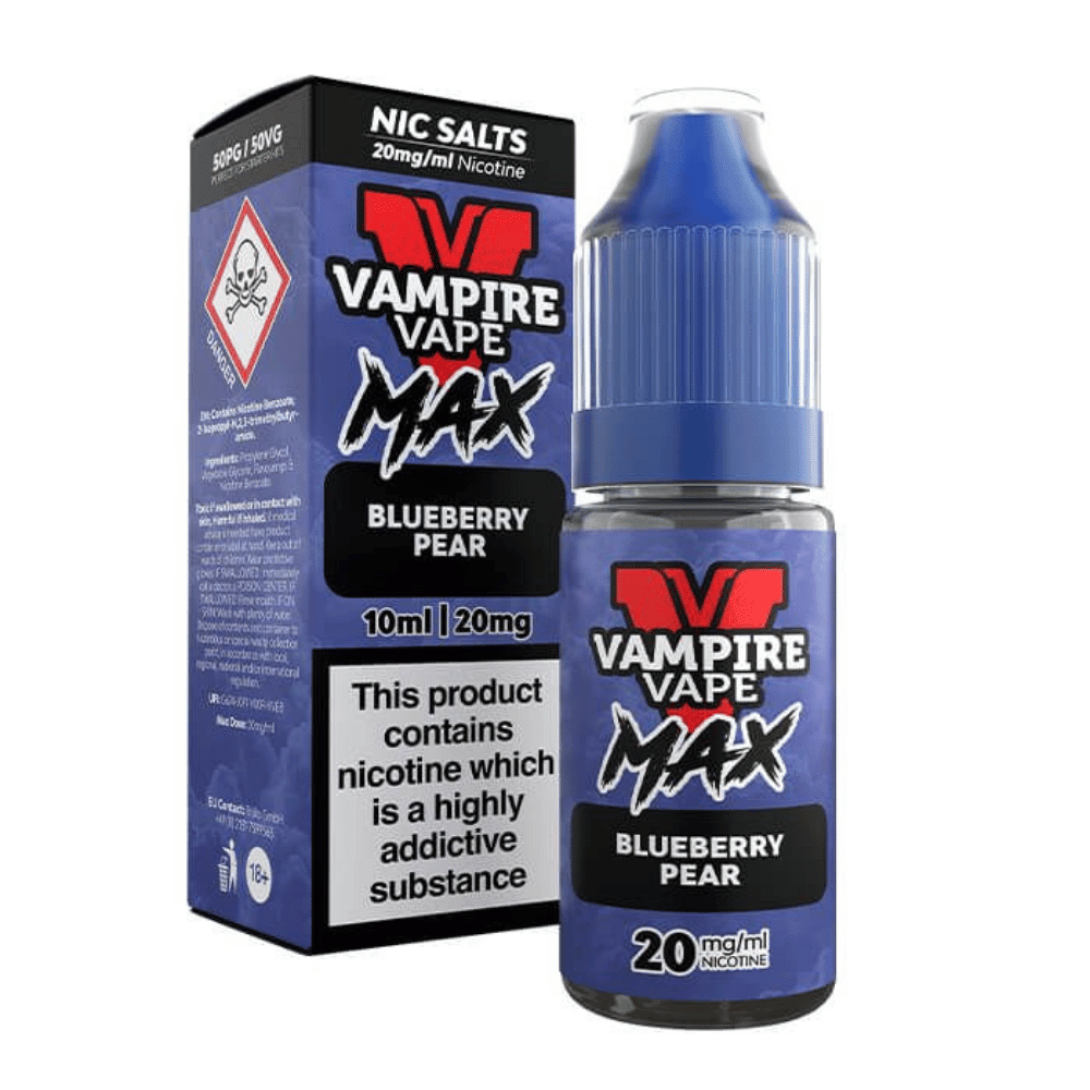 Vampire Vape Max Blueberry Pear Nic Salt E - Liquid 10ml - EUK