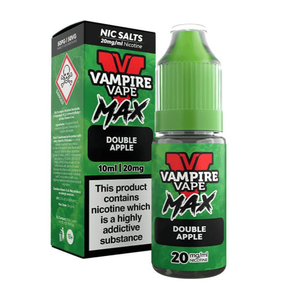 Vampire Vape Max Double Apple Nic Salt E - Liquid 10ml - EUK