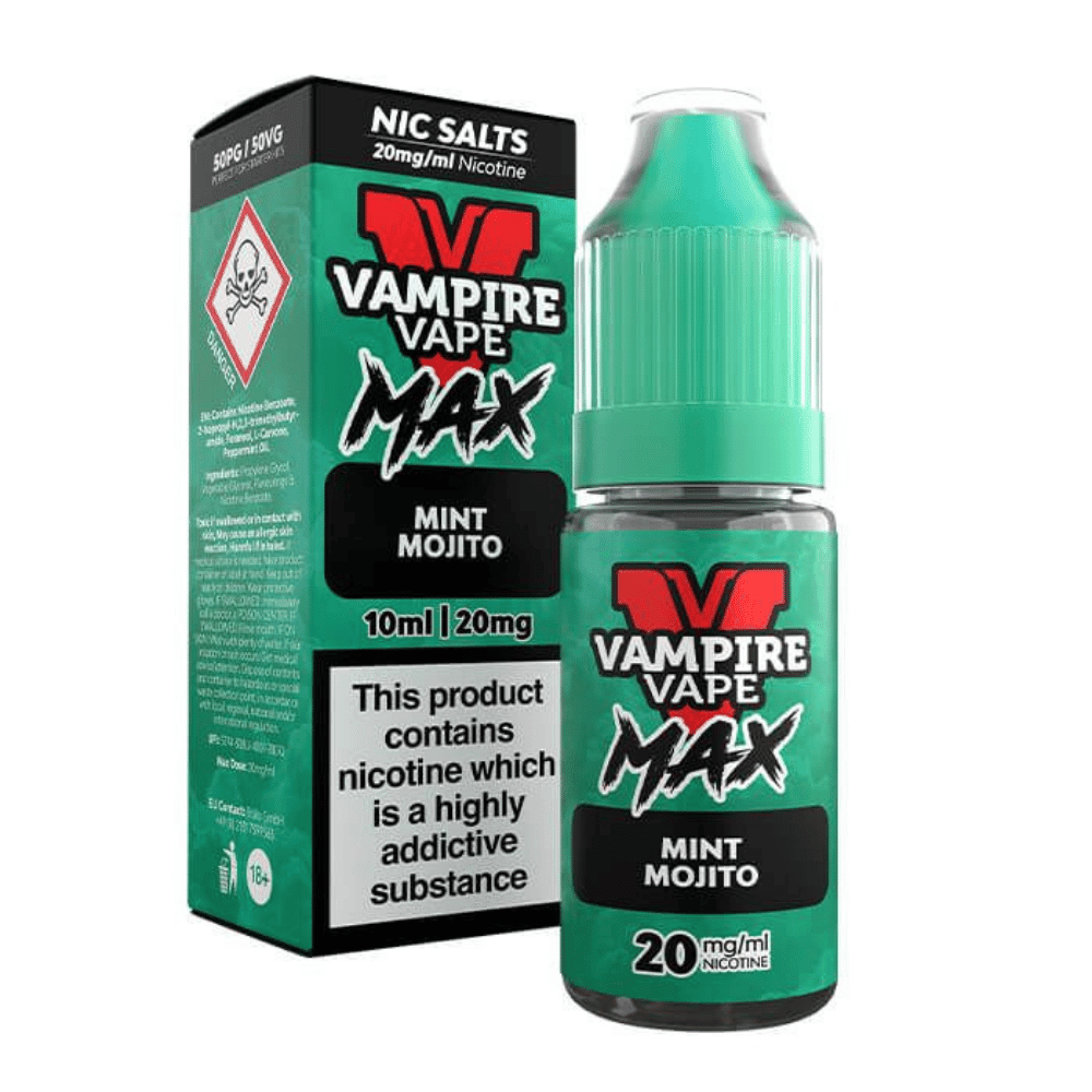 Vampire Vape Max Mint Mojito Nic Salt E - Liquid 10ml - EUK