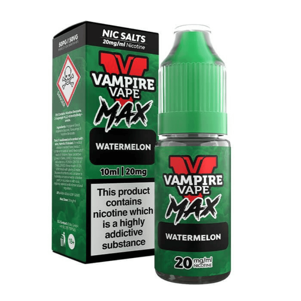 Vampire Vape Max Watermelon Nic Salt E - Liquid 10ml - EUK