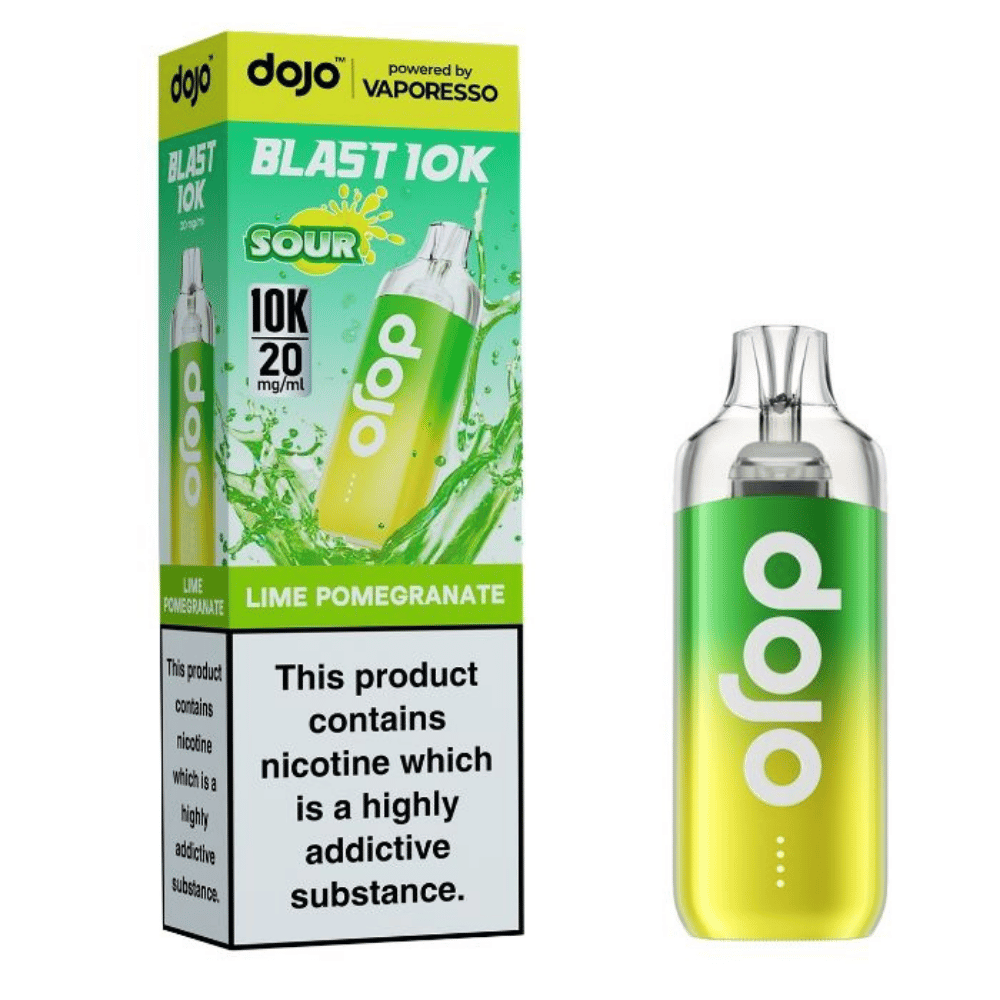 Vaporesso Dojo Blast 10k Prefilled Pod Kit Lime Pomegranate - EUK