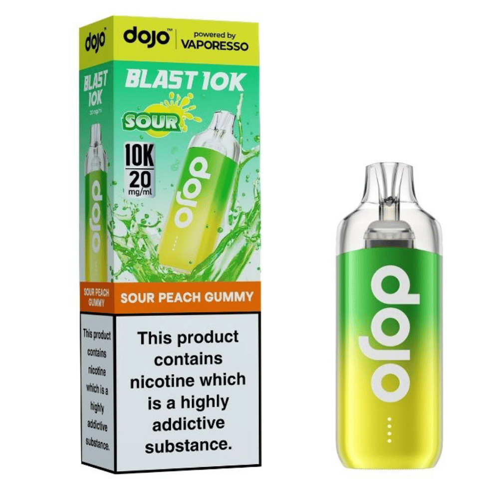Vaporesso Dojo Blast 10k Prefilled Pod Kit Sour Peach Gummy - EUK