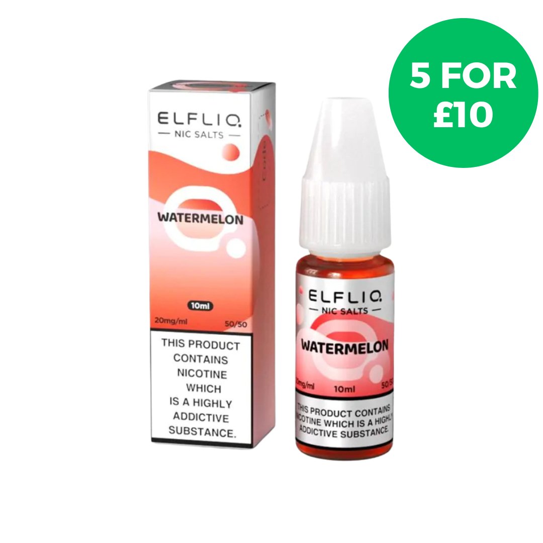 Watermelon Elf Bar Elfliq Nic Salt E - Liquid - EUK