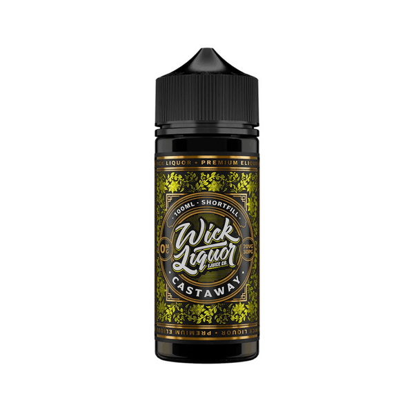 Wick Liquor 100ml E-Liquid Shortfill Castaway