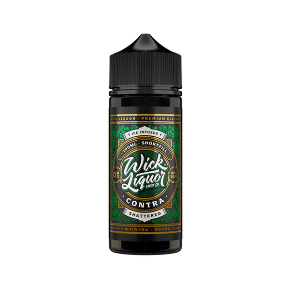 Wick Liquor 100ml E-Liquid Shortfill Contra Shattered