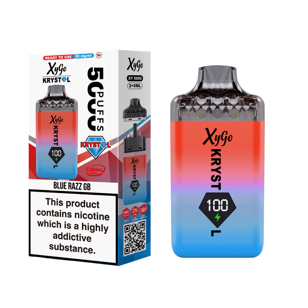 Xygo Krystal 5000 Prefilled Pod Kit Blue Razz GB - EUK
