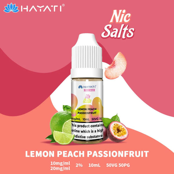 HAYATI Pro Max Nic Salt Lemon Peach Passionfruit