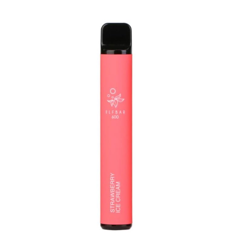 Strawberry Ice Cream Elf Bar 600 Disposable Vape - EUK