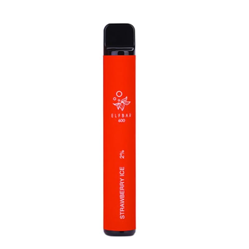 Strawberry Ice Elf Bar 600 Disposable Vape - EUK